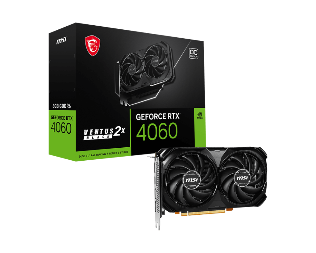 GeForce RTX 4060 VENTUS 2X BLACK 8G OC GeForce RTX 4060 VENTUS 2X BLACK 8G OC